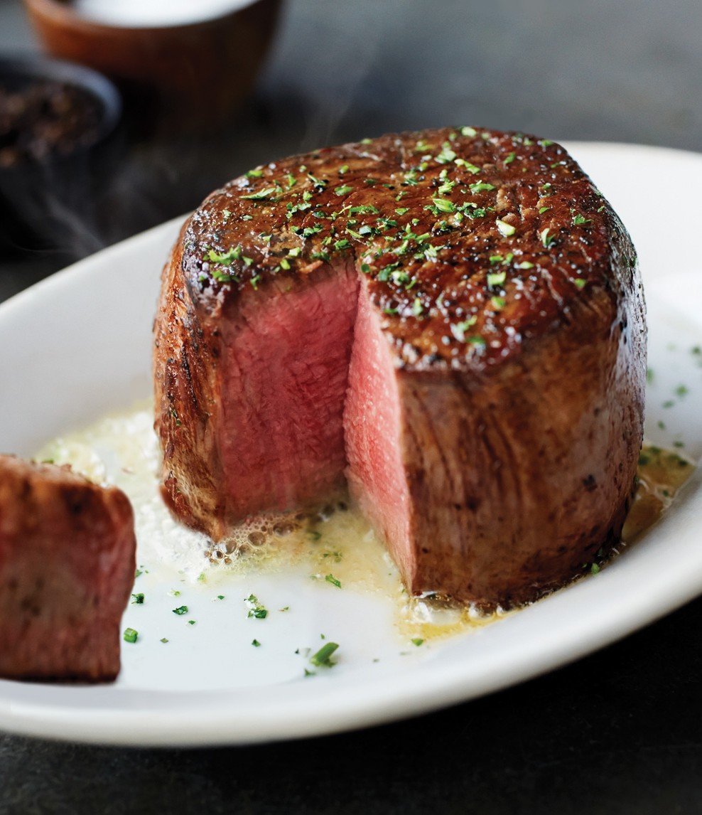 Ruth's Chris Steakhouse signature dishes Filet MignonPrime Rib SlidersSeared Ahi TunaStuffed Chicken Breast